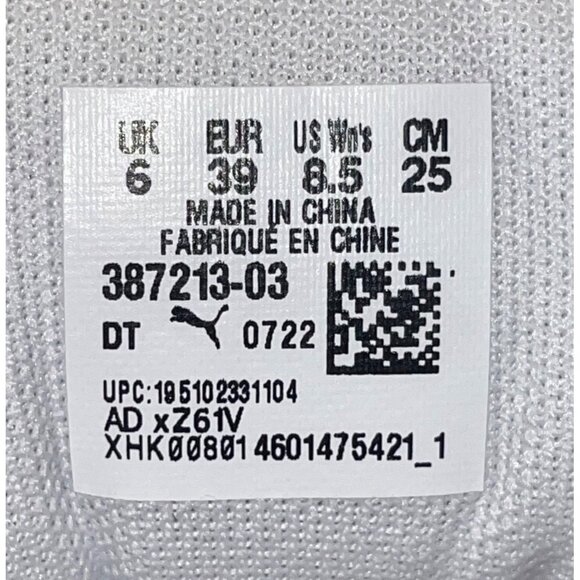 Puma Women’s White Black Pink High-Top Lace-Up Platform Sneakers Size 8.5 - Picture 6 of 10